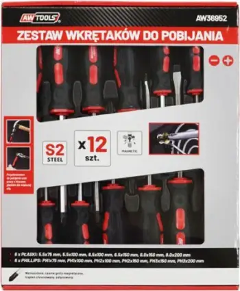 Set me kaçavidë Awtools, AW36952, 12 pjesë