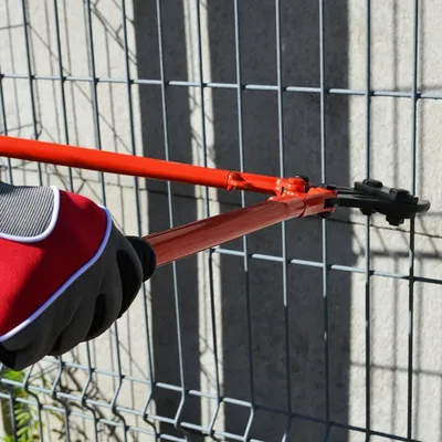 Gërshërë për tela AWTools, 600 mm, të kuqe - 2