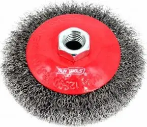 Furçë konike AWTools M14, 125 mm