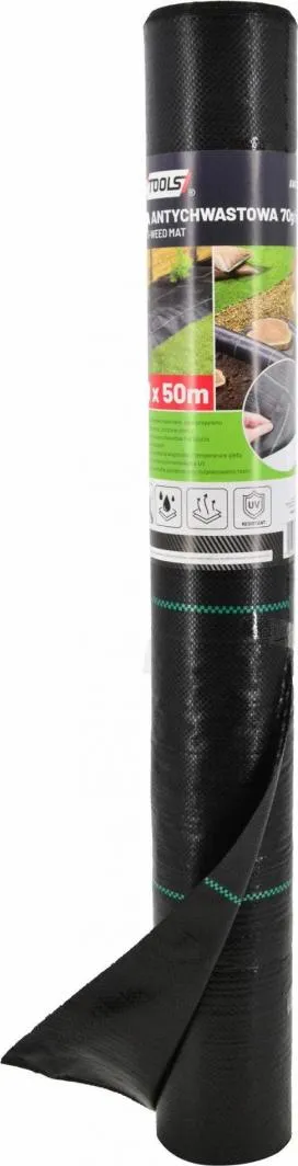 Shtresë bari për kopsht AWTools, 90g, 1.1 * 100 m, e zezë - 1