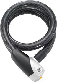 Bravë biçiklete Magnum 3021 MGN-3021, kabllo çeliku 110 cm, me çelës, e zezë