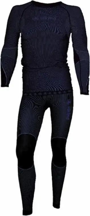 Set termoaktiv Viking Riko për fëmijë, i zi