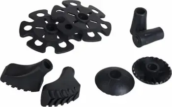 Set aksesorë për shkopinj trekking Viking 666 17 4004 09, poliuretan dhe gomë, i zi
