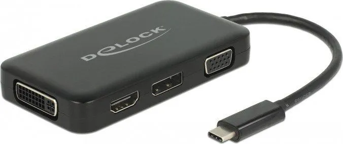 Stacion/dock USB-C Delock me DisplayPort dhe HDMI - 1