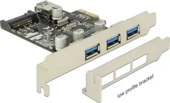 Kontrollues Delock PCIe 2.0 x1 - 4x USB 3.0 (89301)