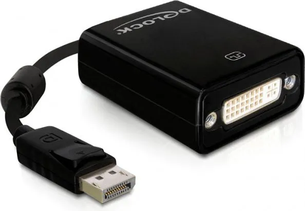 Përshtatës Delock DisplayPort - DVI-I, i zi - 1