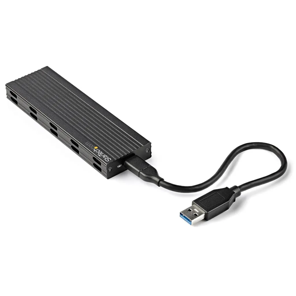 Kuti SSD USB-C M.2 SATA/NVMe Startech SM2E1BMU31C, USB 3.2 Gen 2, 10Gbps, e zezë - 4