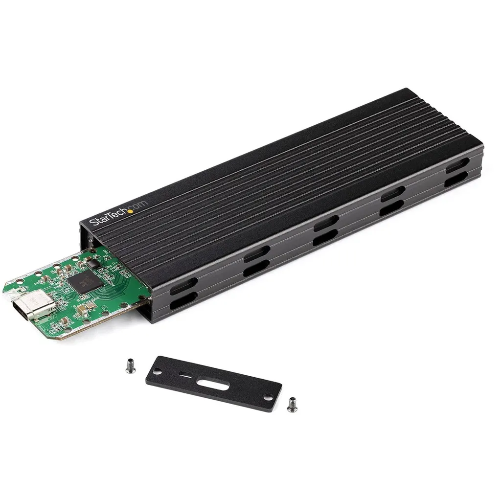 Kuti SSD USB-C M.2 SATA/NVMe Startech SM2E1BMU31C, USB 3.2 Gen 2, 10Gbps, e zezë - 5