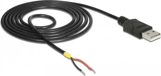 Kabllo Delock USB-A - USB-A, 1.5m, e zezë - 2
