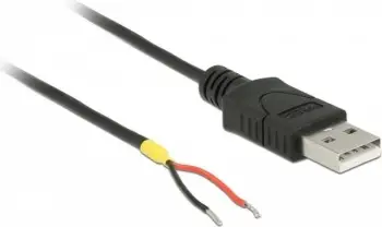Kabllo Delock USB-A - USB-A, 1.5m, e zezë