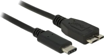 Kabllo Delock USB-C - microUSB, 0.5 m, e zezë - 1