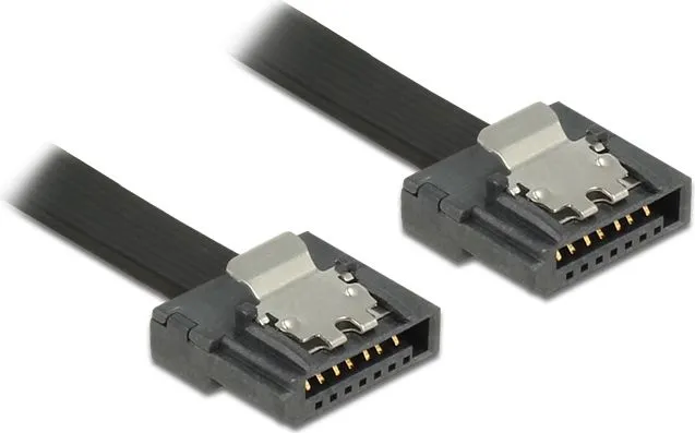 Kabllo Delock SATA - SATA, 1m, e zezë - 1