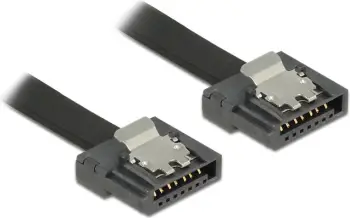 Kabllo Delock SATA - SATA, 1m, e zezë