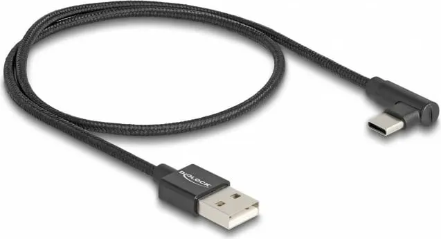 Kabllo USB Delock USB-A - USB-C, 0.5m, e zezë - 2