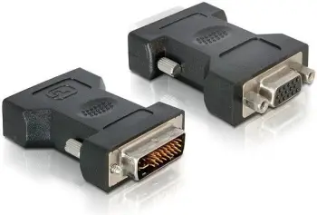 Përshtatës AV Delock DVI-I - D-Sub (VGA), i zi