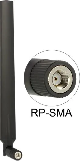 Antenë DeLock RP-SMA WLAN 802.11AC 88913, e zezë - 1