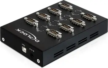 Përshtatës Delock USB - RS-232 x8, i zi