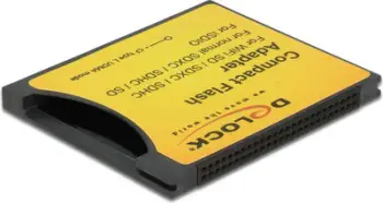Përshtatës Delock Compact Flash në SDHC, i zi