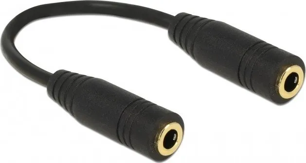 Kabllo Delock Jack 3.5mm - Jack 3.5mm, 1m, e zezë - 1