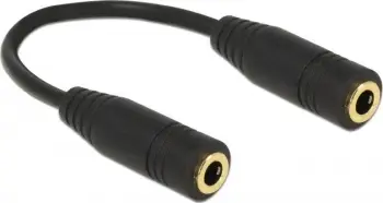 Kabllo Delock Jack 3.5mm - Jack 3.5mm, 1m, e zezë
