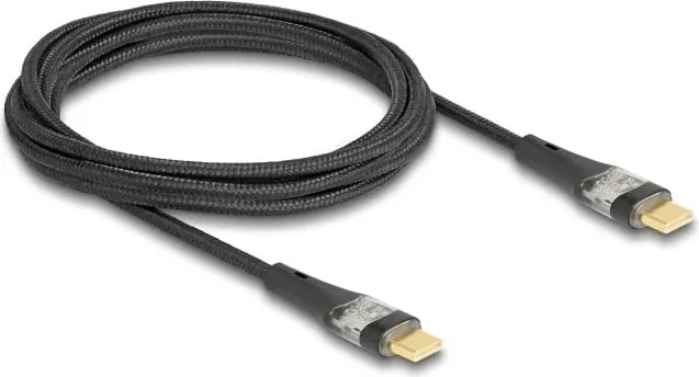 Kabllo Delock USB-C - USB-C, 2m, e zezë - 1