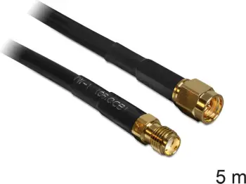 Kabllo antene Delock 88444, 5m, e zezë