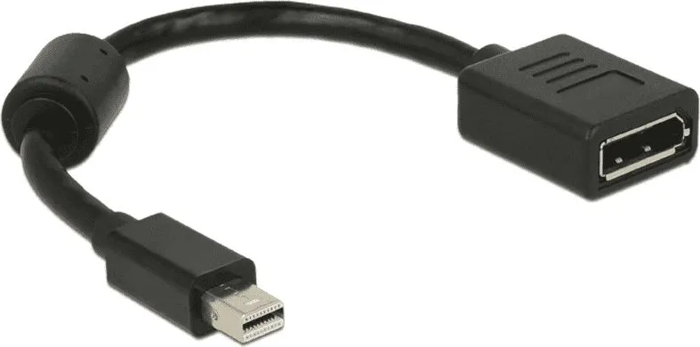 Përshtatës Delock DisplayPort Mini - DisplayPort, i zi - 1