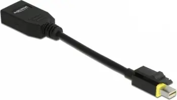 Përshtatës Delock AV DisplayPort Mini në DisplayPort, i zi