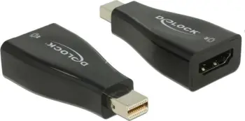 Përshtatës Delock DisplayPort Mini - HDMI (65864), i zi
