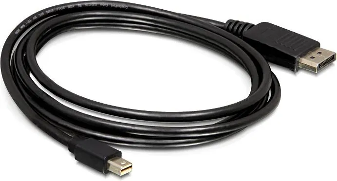 Kabllo Delock DisplayPort Mini - DisplayPort, 1.8m, e zezë - 1