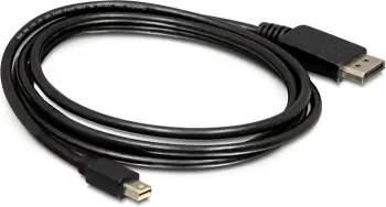 Kabllo Delock DisplayPort Mini - DisplayPort, 1.8m, e zezë