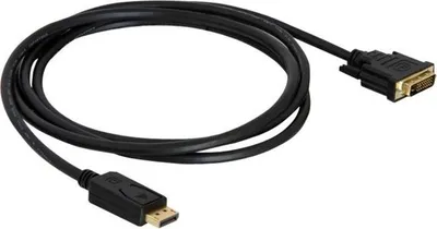 Kabllo Delock DVI-D në DVI-D, 0.5m, e zezë - 1