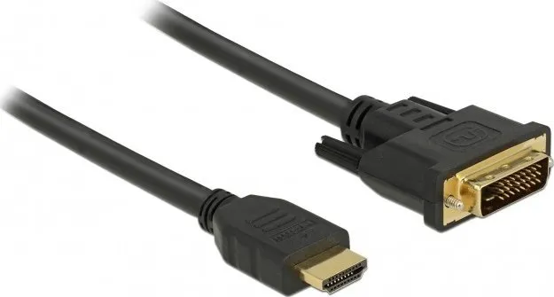Kabllo DeLock 85652, HDMI në DVI-D, 1m, e zezë - 1