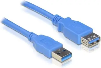Kabllo Delock USB-A - USB-A, 2m, e kaltër