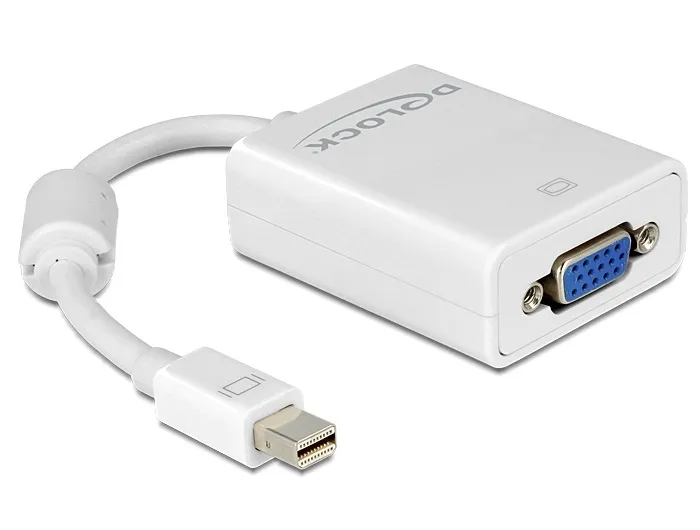 Përshtatës Delock DisplayPort Mini - D-Sub (VGA), i bardhë - 1