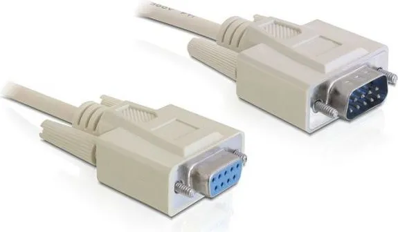 Kabllo Delock DB-9 - DB-9, 1m, bezhë - 1