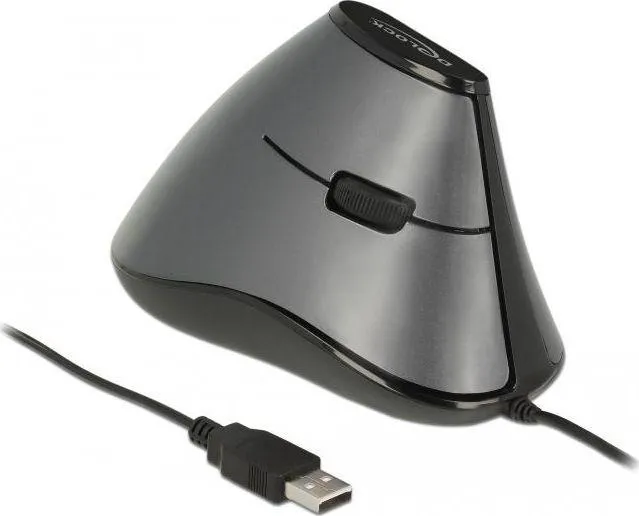 Maus Delock 12527, me kabllo, USB, i zi dhe i hirt - 1