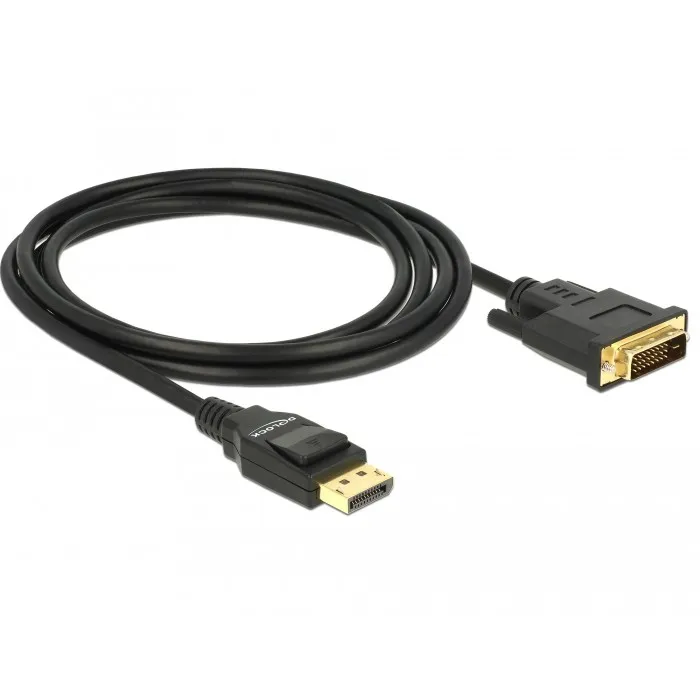 Kabllo DisplayPort në DVI-D DeLOCK 85313, 2m, e zezë - 1