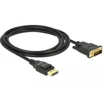 Kabllo DisplayPort në DVI-D DeLOCK 85313, 2m, e zezë
