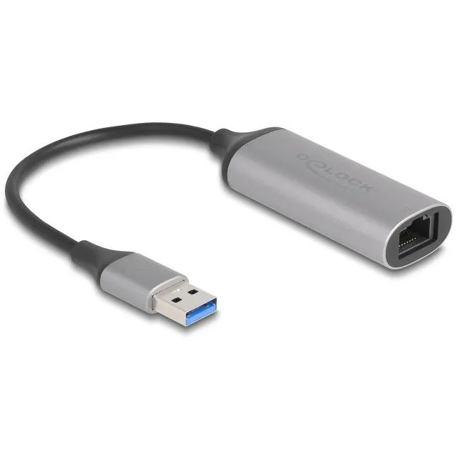 Adapter USB në RJ-45 DeLOCK 81571, 0.15m, anthracite - 1