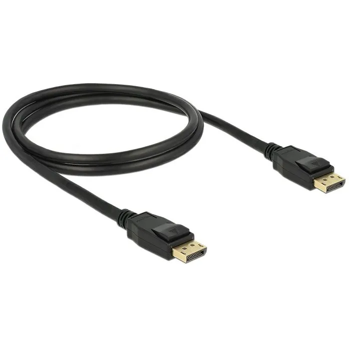 Kabllo DisplayPort DELOCK 1.2 / Pasiv / 4K60Hz / 1 m – Zezë - 1