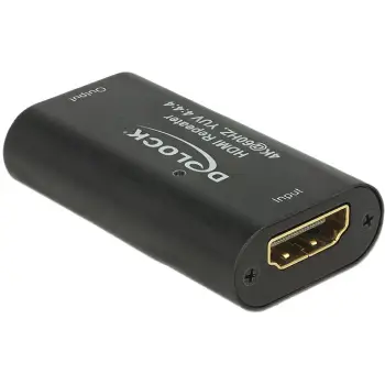 HDMI përsëritës DeLOCK 11462, 4K, metal, zi