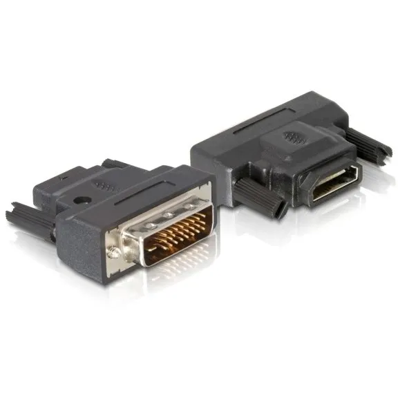 Adapter DELOCK / DVI 25-Pin Plug → HDMI-A Socket – Zezë - 1