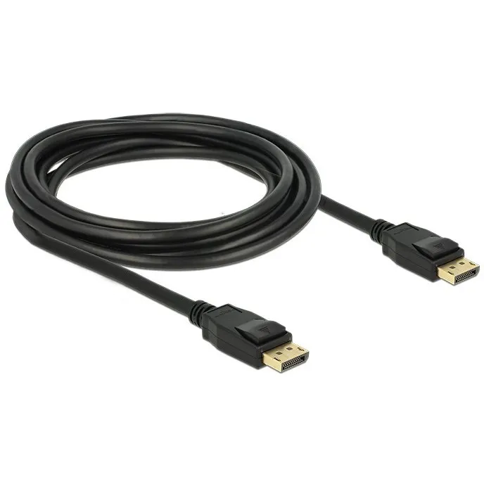 Kabllo DisplayPort DELOCK 1.2 / Pasiv / 4K60Hz / 3 m – Zezë - 1