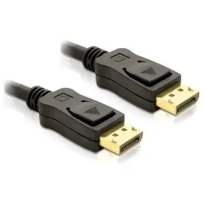Kabllo DisplayPort DeLOCK 2m, mashkull-mashkull, e zezë