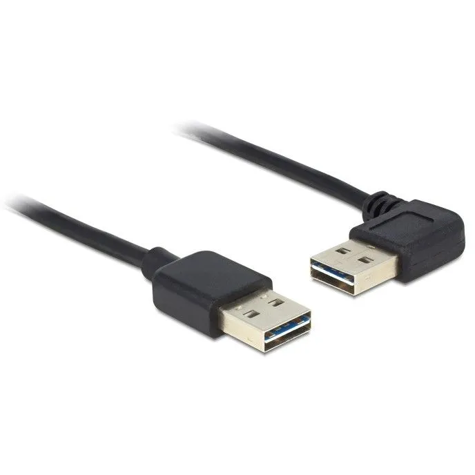 Kabllo USB DELOCK EASY 2.0 Type-A to Type-A Angled Left/Right 0.5m - 1