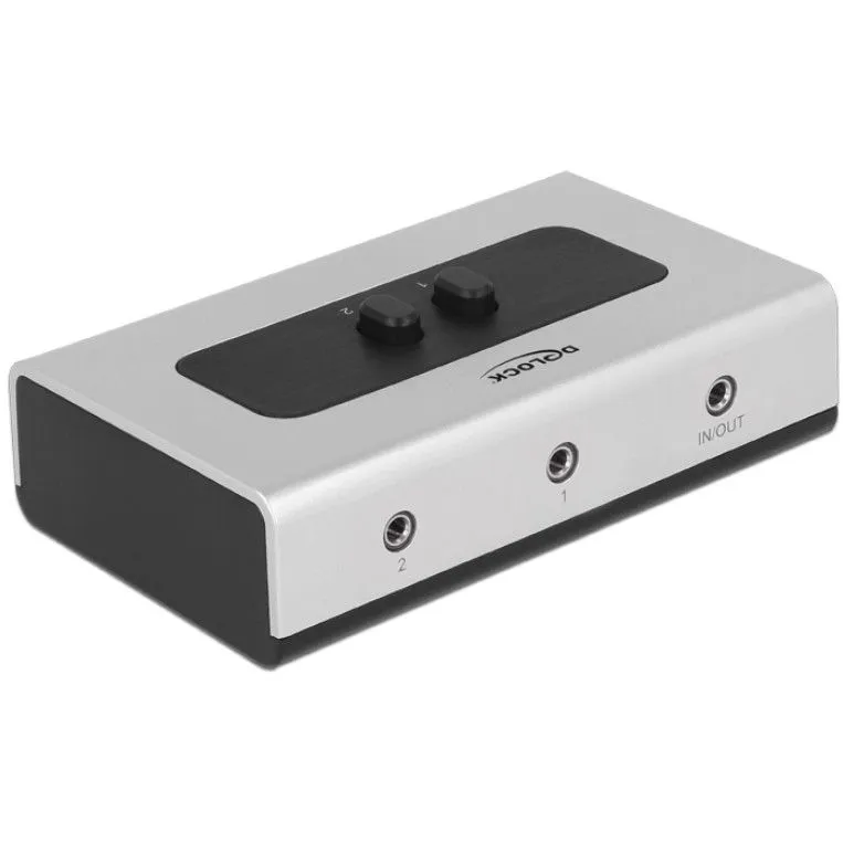 Switch Audio DELOCK / 2-Port 3.5mm Jack / Manual / Bidirectional - 1