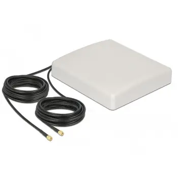 WiFi USB DELOCK LTE MIMO Antenna 2 x SMA Plug / 8 dBi / Directional / RG-58 Cable 10m / Outdoor – Bardhë