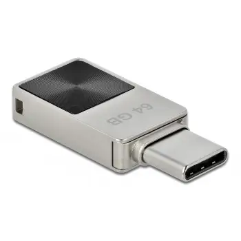 USB stick DeLOCK 64GB USB-C, metal, argjend