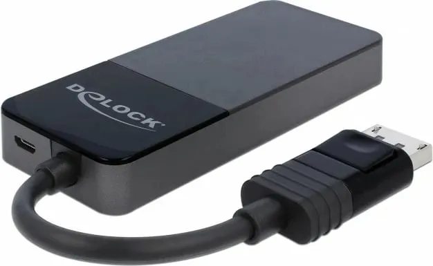 Splitter DisplayPort DeLOCK 87737, 3x DisplayPort, 0.125m, e zezë - 2
